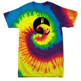 Disney Nightmare Before Christmas Tie Dye Shirt/ Jack Skellington And Sally/ Spiral Hill Halloween Oogie Boogie Tie Dye T-Shirt