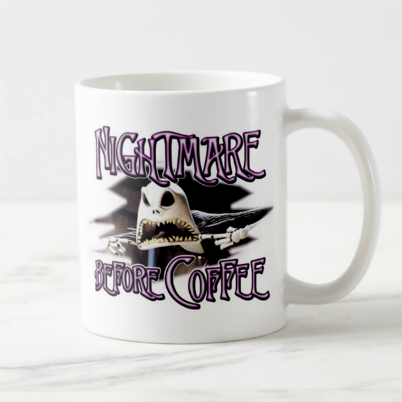 Nightmare Before Christmas Mug/ Nightmare Before Coffee Funny Jack Skellington Mug Gift/ Christmas Gift Mug/ Halloween Coffee Lovers Mug