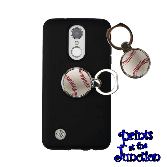 Baseball Phone Ring Holder Gift/ Baseball Ring Stand/ Finger Ring Phone Stand/ Baseball Mom, Coach, Player Gift Phone Ring