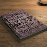 Halloween Sign Journal/ Purple Grunge Gothic Vintage Dead And Breakfast Sign Notebook/ Diary Gift