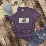 Funny Procrastinator Focus Tasking Shirt/ Marquee Cinema Sign I Never Finish Anything T-Shirt