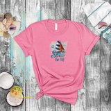 Sailboat Watercolor Shirt/ Tropical Seas The Day Sailing Coastal Beach T-Shirt