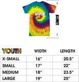 Disney Tie Dye Shirt/LOL Mickey Mouse Disney Rainbow Youth Shirt/Disney Mickey Mouse Laughing Out Loud Vacation Tie Dye Kids T-Shirt