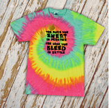 Soccer Tie Dye Shirts/ The More You Sweat In Practice The Less You Bleed In Battle Soccer Quote Team Gift Shirts