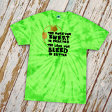 Soccer Tie Dye Shirts/ The More You Sweat In Practice The Less You Bleed In Battle Soccer Quote Team Gift Shirts