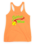 Softball Mom Shirts/ Softball Mom Tank Tops/ Girls Softball Quote Team Mom Gift Shirts