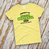 Softball Shirts/ Property Of Fastpitch Softball Tank Tops/ Girls Softball Mom Gift Shirts