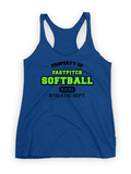 Softball Shirts/ Property Of Fastpitch Softball Tank Tops/ Girls Softball Mom Gift Shirts