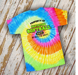 Softball Shirts/ Property Of Fastpitch Softball Tie Dye T-Shirts/ Girls Softball Mom Gift Shirts