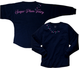 Sugar Plum Fairy Jersey/ Disney Nutcracker Glitter Spirit Shirt/ Candy And Snowflakes Sugar Plum Fairy Disney Oversized Jersey Top