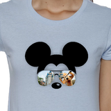 Mickey Mouse Sunglasses Shirt / Disney Cinderella’s Castle With Pluto Women’s Summer T-Shirt / Disney Vacation Mickey Silhouette Top
