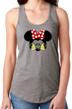 Minnie Mouse Sunglasses Dole Whip Tank Top/ Disney Dole Whip Women’s Summer Tank Top/ Disney Vacation Minnie Bow Silhouette Tank