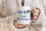 Christmas Mugs This Girl Likes Big Packages Holiday Coffee Mug/ Funny Christmas Presents Coffee Lover Gift