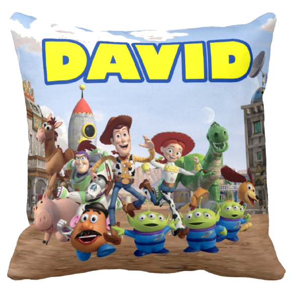 Disney Toy Story Pillow/ Personalized Toy Story Throw Pillow Décor/ Slinky Dog, Andy, Woody, Buzz Lightyear Pillow Gift Bedroom Décor