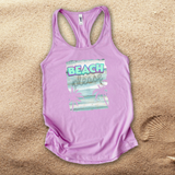 Beach Please Tank Top/ Nautical Vintage Aqua Beach Tropical Summer Tank