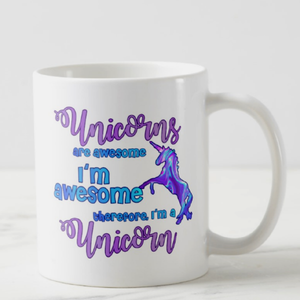 Unicorn Mug / Pastel Unicorns Are Awesome Coffee Lover Gift/ Rainbow Believe In Unicorns Mug/ Be A Unicorn Quote Gift