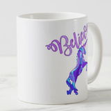Unicorn Mug / Pastel Believe Unicorn Lover Coffee Mug Gift/ Rainbow Believe In Unicorns Mug/ Be A Unicorn Quote Gift