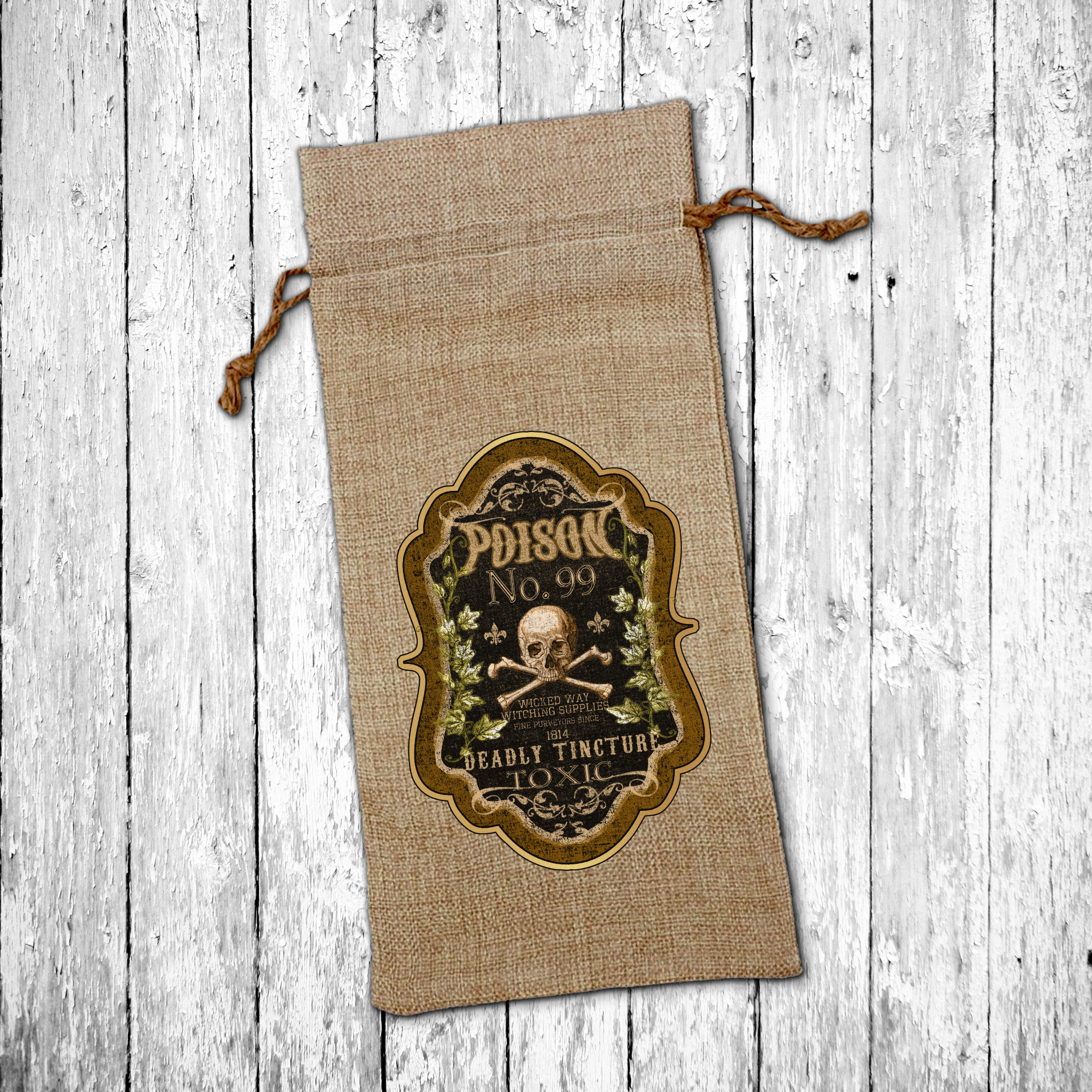 Potion Label Gothic Gift Wrap – The Gothic Stationery Company