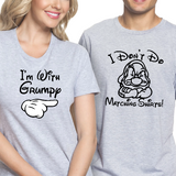 Disney Matching Family Shirts / I Don’t Do Matching Shirts/ I’m With Grumpy Couple T-Shirts/ Disney Vacation  Couple Shirts