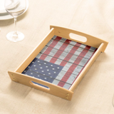 Flag Stars And Stripes Serving Tray Gift/ Patriotic 4th Of July Independence Day Coffee Table/ Cookie Tray