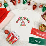 Christmas Children Toddler Shirts/ Candy Canes Red, Green Stripe Emoji Poop Funny Holiday Toddler T-Shirts