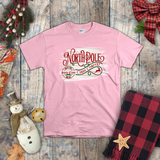 Christmas Children Shirts/ Vintage North Pole Candy Company Santa Seal Of Approval Sign Winter Holiday Kids T-Shirts