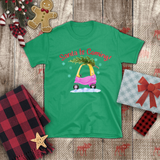 Christmas Children Toddler Shirts/ Santa Is Coming Pink and Yellow Toy Car With Christmas Tree Holiday Toddler T-Shirts