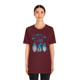 Christmas Shirts/ Chillin With My Gnomies Winter Blue Sweater Gnome Trio Pajama T shirts