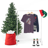 Valentine Shirts/ Gothic Tic Tac Toe Bones And Roses On Marbled Gray Paint Brushstrokes T shirts