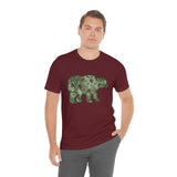 Christmas Bear Shirts/ Emerald Green Bear And Pinecones Winter Holiday T shirts