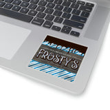 Christmas Stickers/ Holiday Frosty’s Ice Cream Shoppe Laptop Decal, Planner, Journal Vinyl Stickers