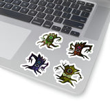 Halloween Stickers/ Spooky Tree Monsters Collection Laptop Decal, Planner, Journal Vinyl Sticker Pack