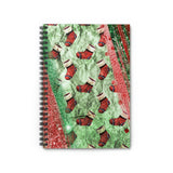 Christmas Journal/ Holiday Stockings Red And Green Glam Notebook/ Diary Gift