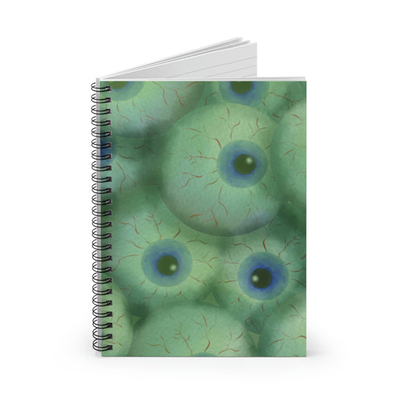 Halloween Journal/ Creepy Eyeballs Floating In Laboratory Liquid Notebook/ Diary Gift