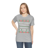 Christmas Shirts/ Funny Most Likely To Make The Naughty List Winter Holiday Fleece Ugly Sweater T shirts