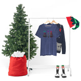 Christmas Shirts/ Watercolor Tie Dye Leopard Print Holiday Trees With Purple, Teal, Pink Bows T shirts
