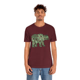 Christmas Bear Shirts/ Emerald Green Bear And Pinecones Winter Holiday T shirts