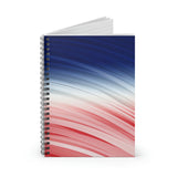 Patriotic Journal/ Red, White And Blue Brushstroke 4th Of July Notebook/ Diary Gift