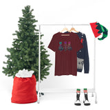 Christmas Shirts/ Watercolor Tie Dye Leopard Print Holiday Trees With Purple, Teal, Pink Bows T shirts
