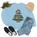 Christmas Sweatshirt/ Ugly Sweater Pattern Brushstroke Washi Tape Tree Pajama Winter Holiday Fleece Sweater