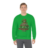Christmas Sweatshirt/ Ugly Sweater Pattern Brushstroke Washi Tape Tree Pajama Winter Holiday Fleece Sweater