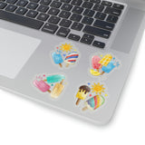 Popsicles And Sunshine Sticker/ Summer Sun Pastel Creamsicle, Popsicle Collection Laptop Decal, Planner, Journal Vinyl Stickers