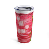 Strawberry Stainless Steel 20oz Tumbler/ Iced Summer Red Fruit Drink Travel Mug Gift