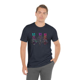 Christmas Shirts/ Watercolor Tie Dye Leopard Print Holiday Trees With Purple, Teal, Pink Bows T shirts