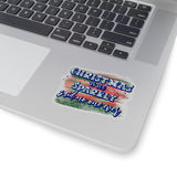 Christmas Stickers/ Christmas Is Too Sparkly Laptop Decal, Planner, Journal Vinyl Stickers