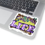 Softball Stickers/ Softball Life Purple Marquee Laptop Decal, Planner, Journal Vinyl Stickers