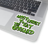 Christmas Stickers/ Funny Grinchy Quote Eat The Gizzard Laptop Decal, Planner, Journal Vinyl Stickers