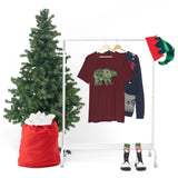 Christmas Bear Shirts/ Emerald Green Bear And Pinecones Winter Holiday T shirts