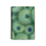 Halloween Journal/ Creepy Eyeballs Floating In Laboratory Liquid Notebook/ Diary Gift