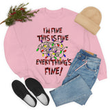 Christmas Sweatshirt/ Funny This Is Fine I’m Fine Messy Tangled Holiday Lights Pajama Winter Holiday Fleece Sweater